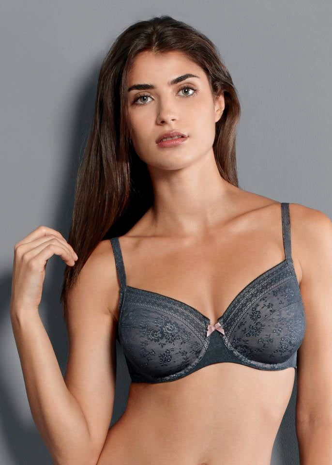 Sujetador con aros Fleur Antracita