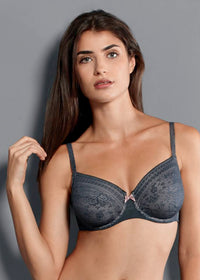 Sujetador con aros Fleur Antracita